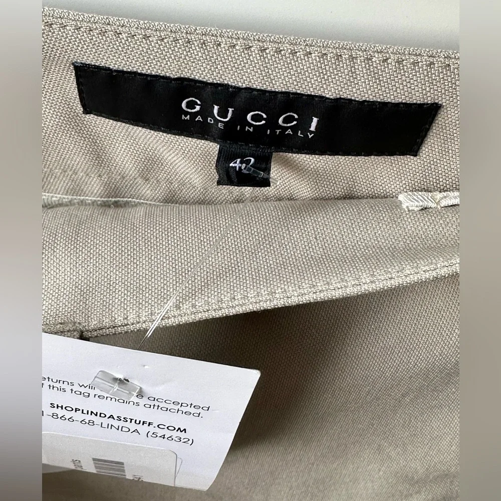EUC Gucci Stretch Cotton Slim Fit Riding Pants, size It 42, XXS